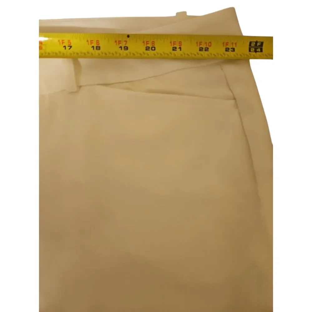 Worthington Modern Fit Women's‎ Dress Pant Wide Leg Size 24W Ivory
